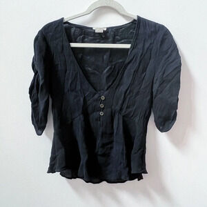 Anthropologie Black Blouse